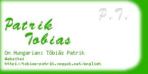 patrik tobias business card